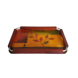 Bandeja Para Servir Clararte Bm04 Pintada Al Oleo