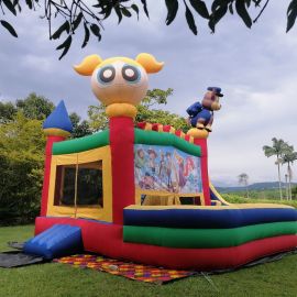 Inflable tipo Castillo, con figuras en 3D