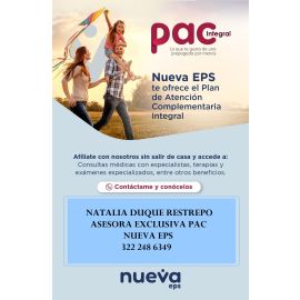 PLANES DE ATENCION COMPLEMENTARIA PAC NUEVA EPS