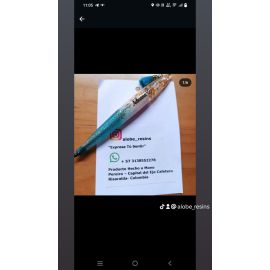 Lapiceros en Resina Epóxica con mina intercambiable
