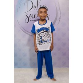 Pijama para niño manga corta pantalón  largo