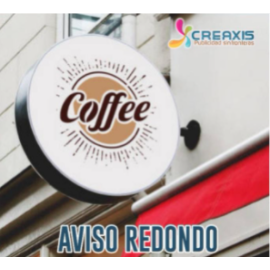 Aviso en acrilico