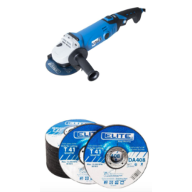 HSM0821006 PULIDORA DE 4.1/2 AG1165 1.200W + 50 DISCOS DE CORTE DA408