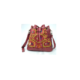 BOLSA JUDIA EN CUERO CON MOLA
