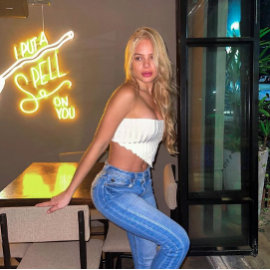 Crop top estraple en hilo