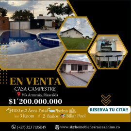 Casa campestre en venta