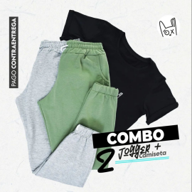 Combo 2 jogger más camiseta