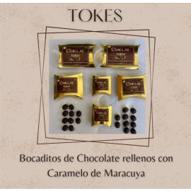 Tokes de chocolate rellenos
