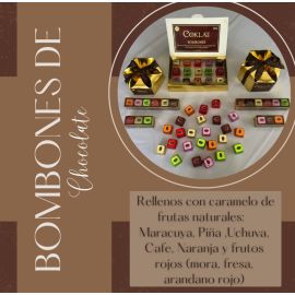 Bombones de chocolate rellenos