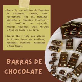 Barras de chocolate rellenas