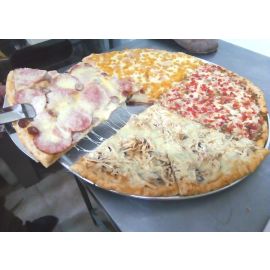 Pizza hawaiana, mexicana, carnes, vegetales, chilys pizza (tocineta y ciruelas), napolitana.