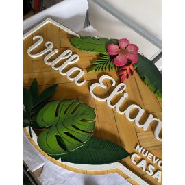 Decoración personalizada en corte láser