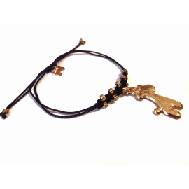 Pulsera en hilo negra