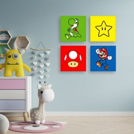 Kit cuadros super mario