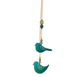 Móvil De Pajaritos Clararte Pa2f  Madera Decorativo Techo