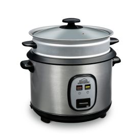 OLLA ARROCERA 1,8 LTS ACERO INOX CON VAPORERA NM HEOA-18SS