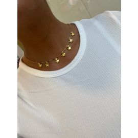 Collare hechos a mano con emojis, perlas y aluminio