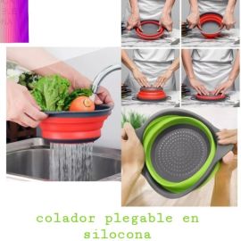 Colador plegable en silicona