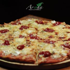 Pizza a la parrilla