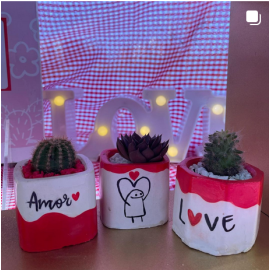 Macetas decoradas personalizables